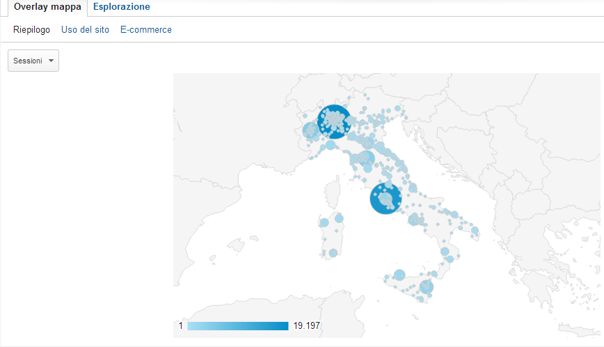 Mappa geo italia